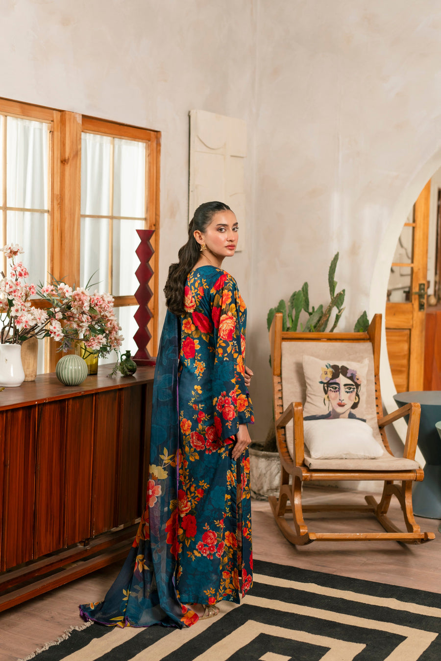 Feathers Twilight Temptations Unstitched Printed Lawn 3Pc Suit NELAM-FT465