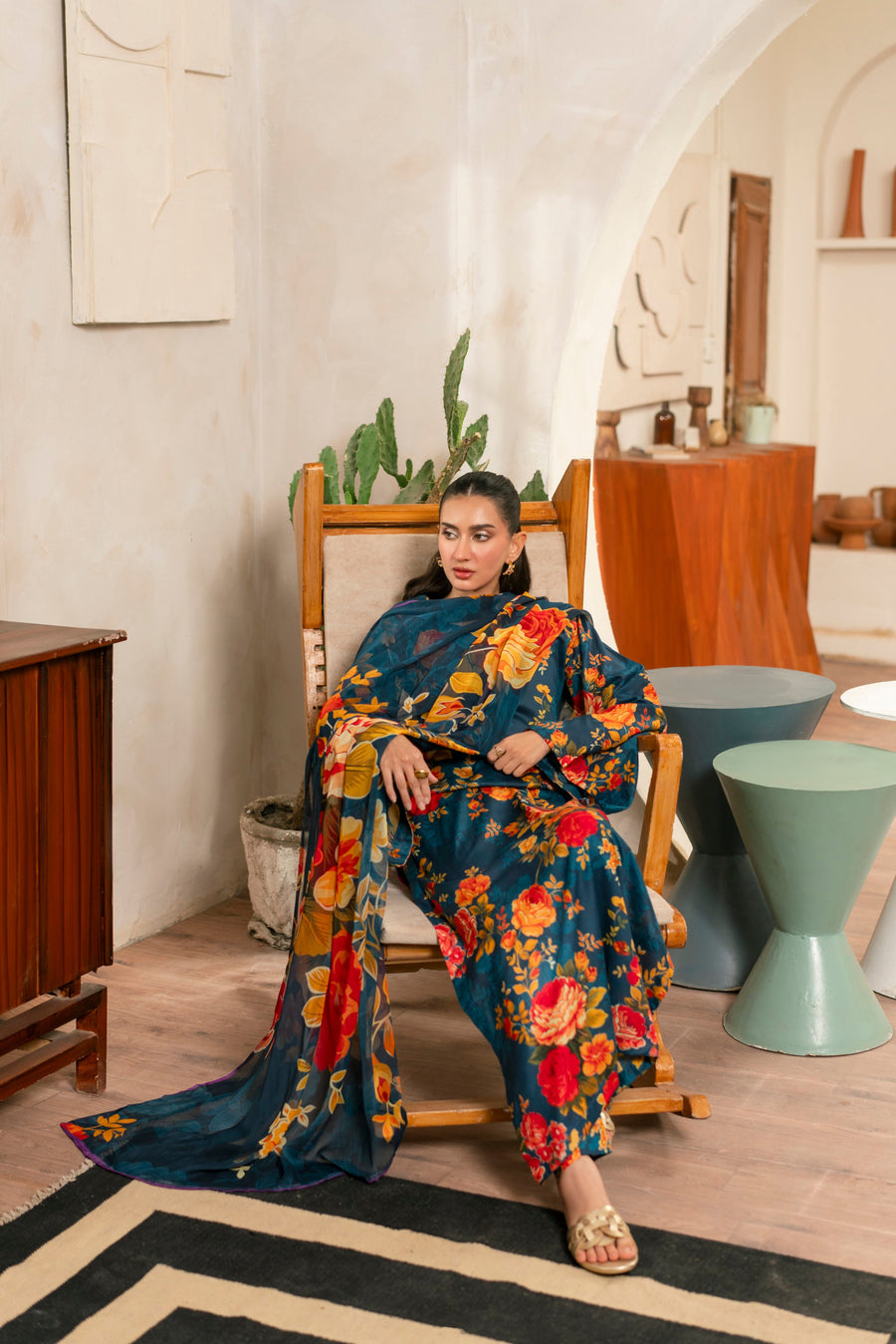 Feathers Twilight Temptations Unstitched Printed Lawn 3Pc Suit NELAM-FT465
