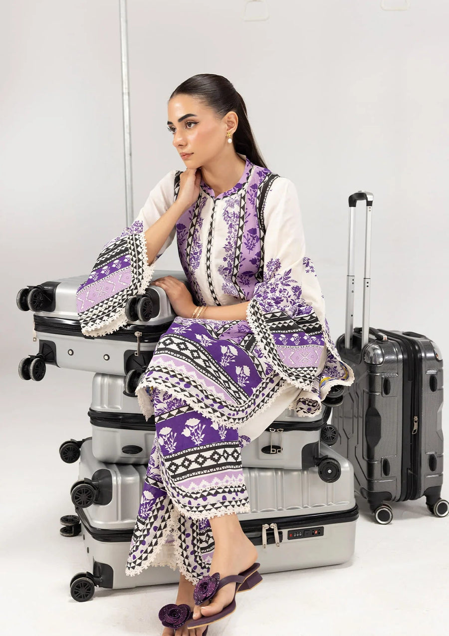 ELAF Premium In Transit Ready to Wear 2Pc Lawn Suit NFE-40 SOLENE