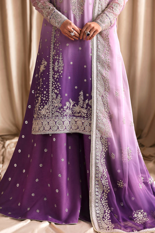 Zarif Siraya Printed Formal Unstitched 3Pc Chiffon Suit - NIGAH