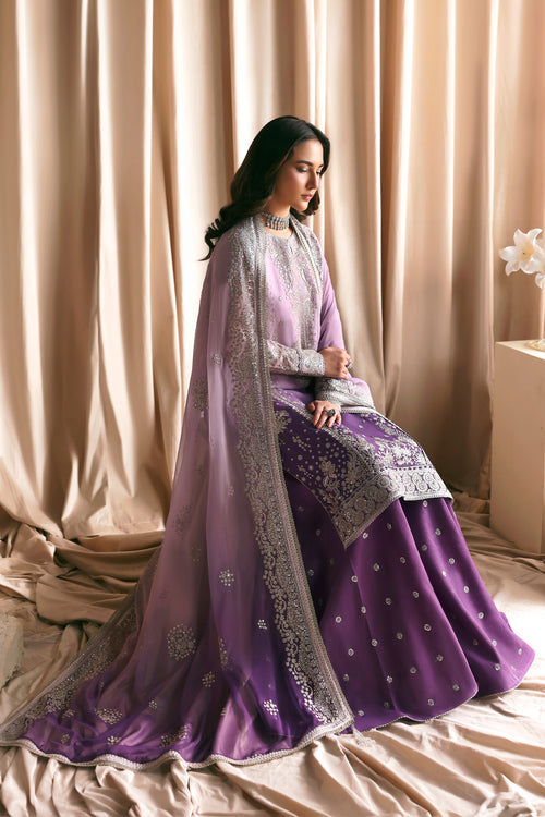 Zarif Siraya Printed Formal Unstitched 3Pc Chiffon Suit - NIGAH