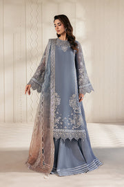 Zarif Bayaan Embroidered Luxury Chiffon Unstitched 3Pc Suit - NILMAH