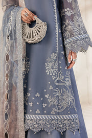Zarif Bayaan Embroidered Luxury Chiffon Unstitched 3Pc Suit - NILMAH