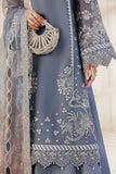 Zarif Bayaan Embroidered Luxury Chiffon Unstitched 3Pc Suit - NILMAH