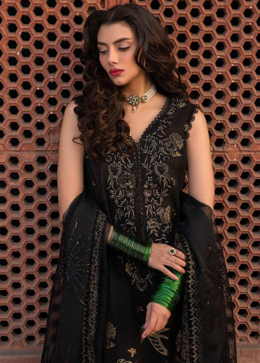 Nureh Maya Embroidered Lawn Jacquard Unstitched 3Pc Suit NJ-90