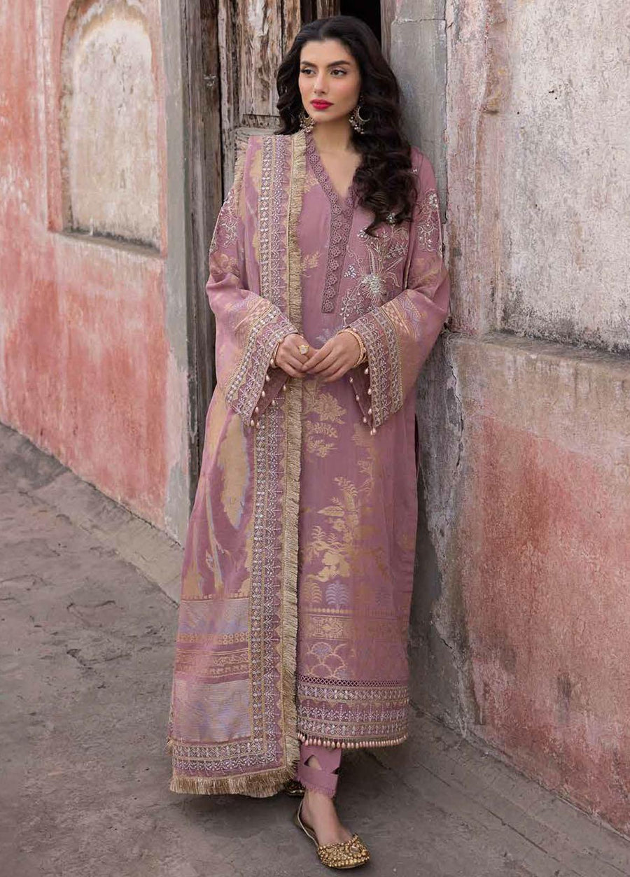 Nureh Maya Embroidered Lawn Jacquard Unstitched 3Pc Suit NJ-93