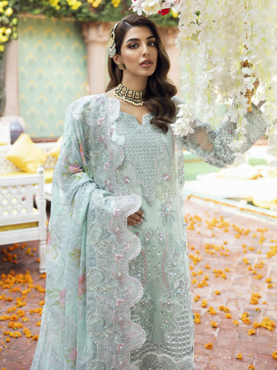 Nureh Jhoomro Unstitched Luxury Formals 3Pc Suit NL-55 Reena