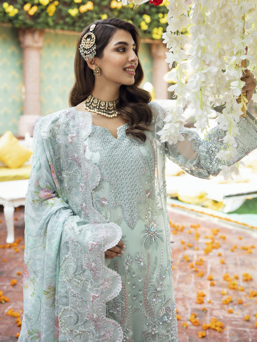 Nureh Jhoomro Unstitched Luxury Formals 3Pc Suit NL-55 Reena