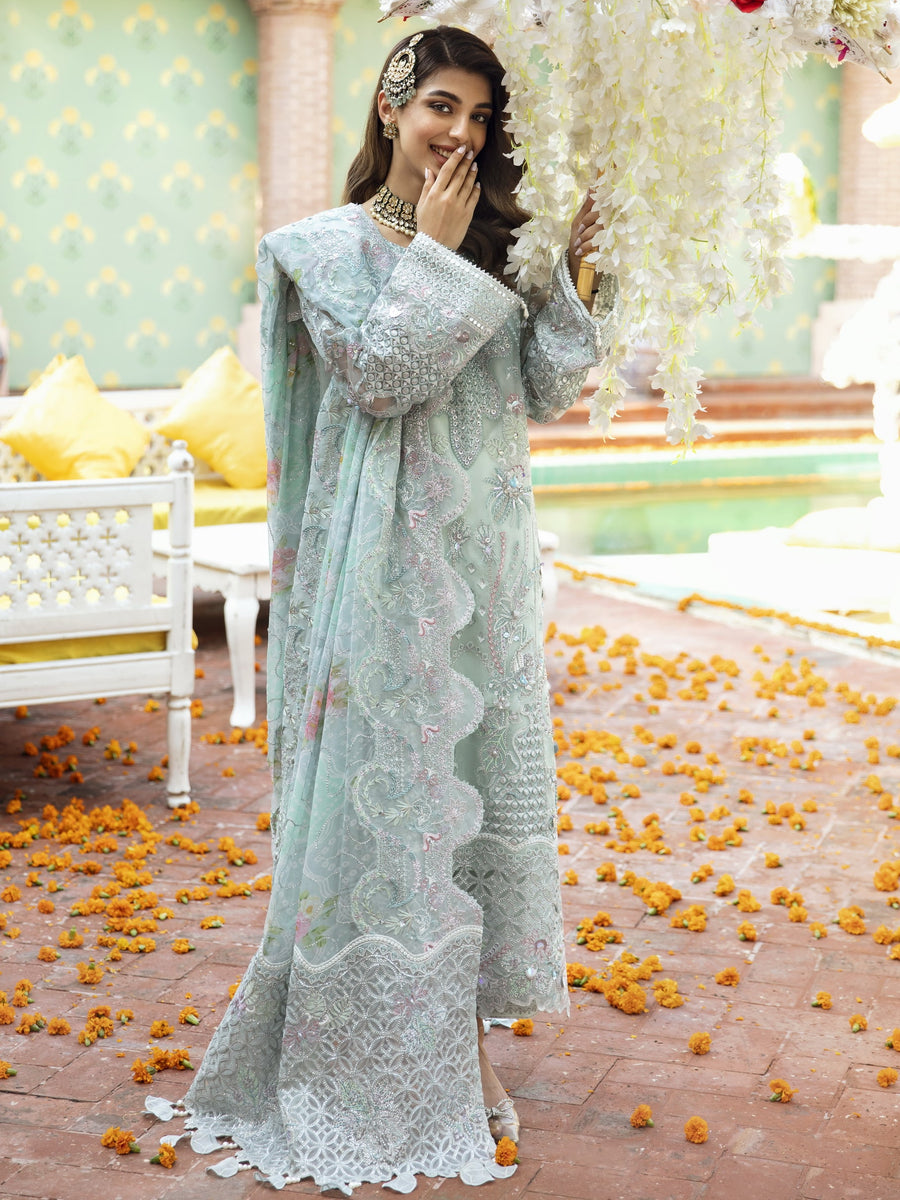 Nureh Jhoomro Unstitched Luxury Formals 3Pc Suit NL-55 Reena