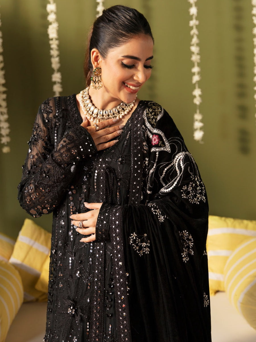 Nureh Jhoomro Unstitched Luxury Formals 3Pc Suit NL-57 Libas-e-Khas