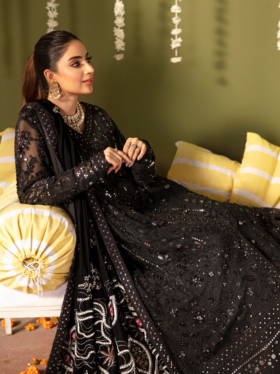 Nureh Jhoomro Unstitched Luxury Formals 3Pc Suit NL-57 Libas-e-Khas