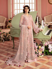 Nureh The Secret Garden Embroidered Chiffon Unstitched 3Pc Suit NL-58 Caroline