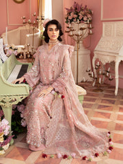 Nureh The Secret Garden Embroidered Chiffon Unstitched 3Pc Suit NL-58 Caroline