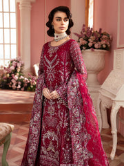 Nureh The Secret Garden Embroidered Chiffon Unstitched 3Pc Suit NL-59 Charlotte