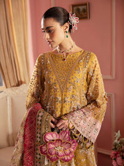 Nureh The Secret Garden Embroidered Organza Unstitched 3Pc Suit NL-60 Florence