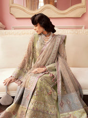 Nureh The Secret Garden Embroidered Chiffon Unstitched 3Pc Suit NL-61 Mary