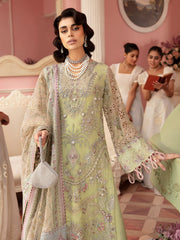 Nureh The Secret Garden Embroidered Chiffon Unstitched 3Pc Suit NL-61 Mary