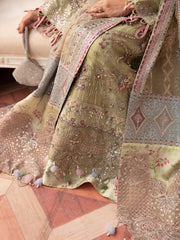 Nureh The Secret Garden Embroidered Chiffon Unstitched 3Pc Suit NL-61 Mary