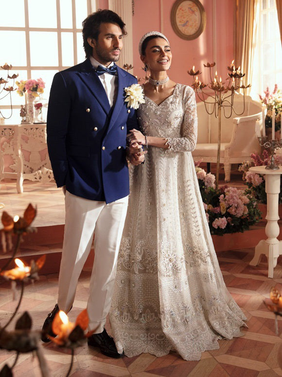 Nureh The Secret Garden Embroidered Organza Unstitched 3Pc Suit NL-62 Selina