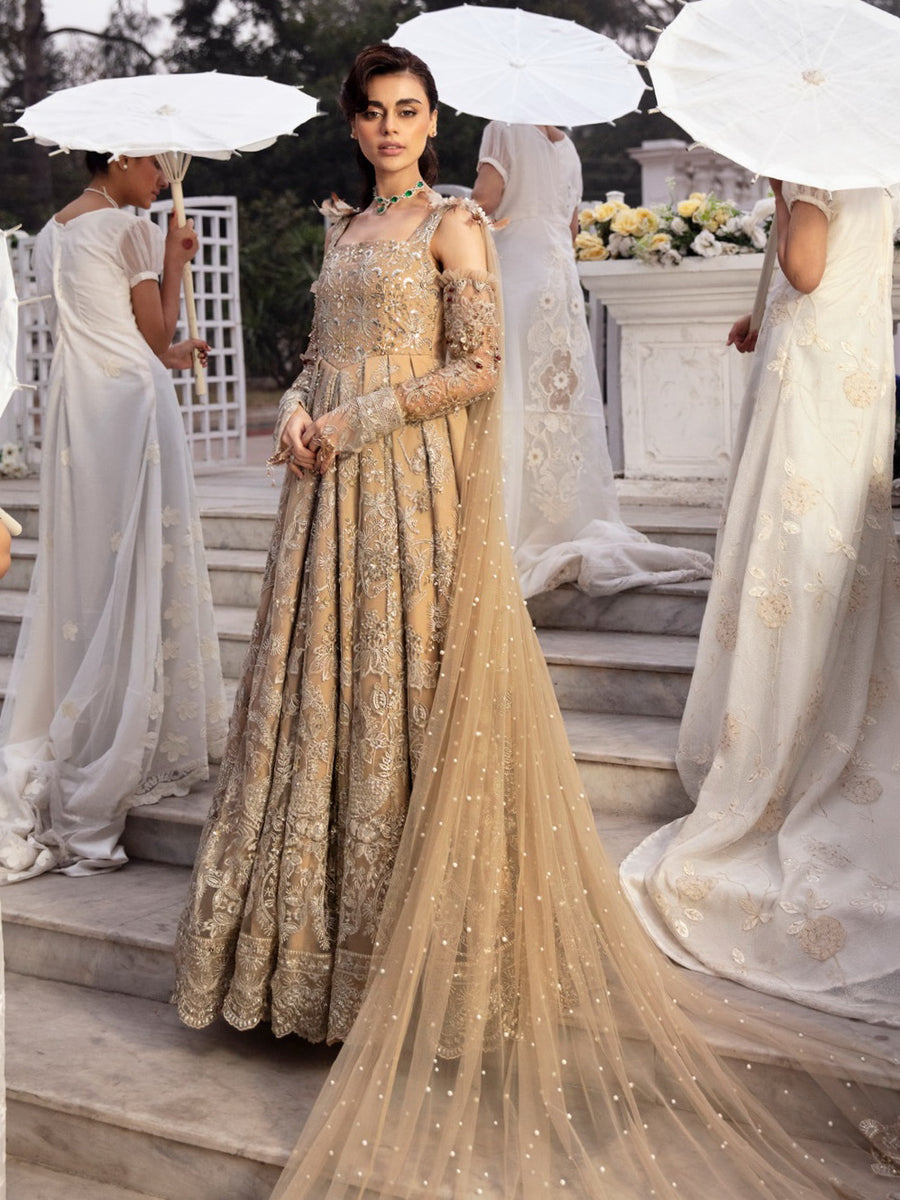 Nureh The Secret Garden Embroidered Net Unstitched 3Pc Suit NL-65 Clara