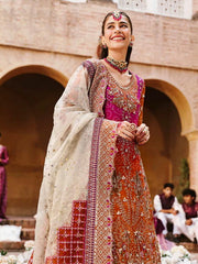 Nureh Jhoomro Embroidered Chiffon Unstitched 3Pc Suit NL-66 BANO
