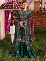 Nureh Jhoomro Embroidered Chiffon Unstitched 3Pc Suit NL-68 SHADMANI