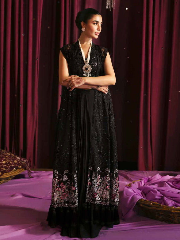 Nureh Jhoomro Embroidered Organza Unstitched 3Pc Suit NL-73 MAYA