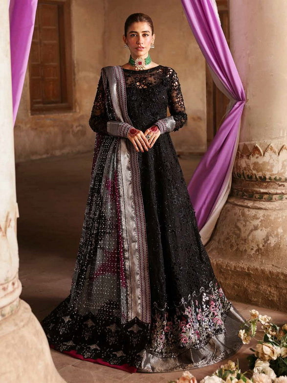 Nureh Jhoomro Embroidered Organza Unstitched 3Pc Suit NL-73 MAYA