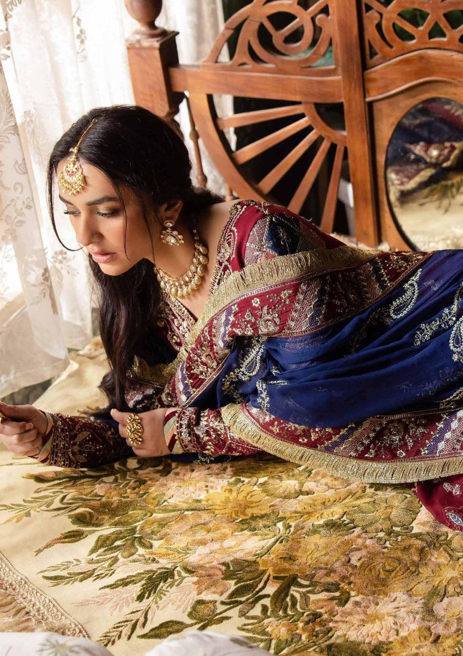 Nureh Alfaaz Festive Embroidered Chiffon Unstitched 3Pc Suit NL-76