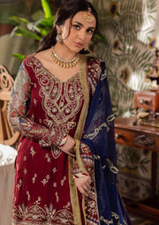 Nureh Alfaaz Festive Embroidered Chiffon Unstitched 3Pc Suit NL-76