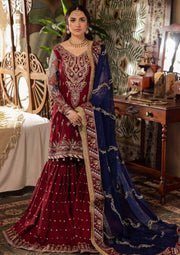 Nureh Alfaaz Festive Embroidered Chiffon Unstitched 3Pc Suit NL-76