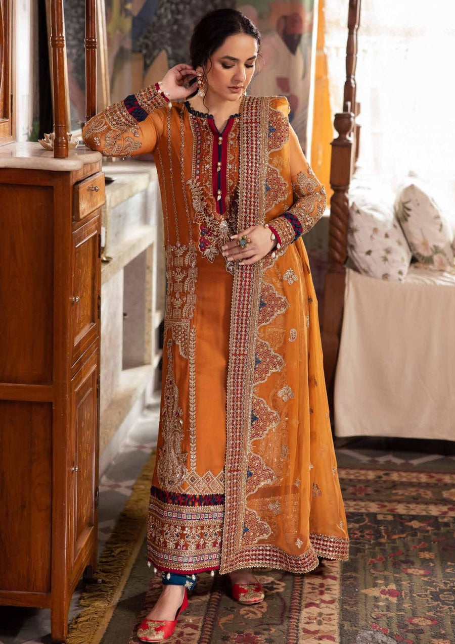 Nureh Alfaaz Festive Embroidered Chiffon Unstitched 3Pc Suit NL-77