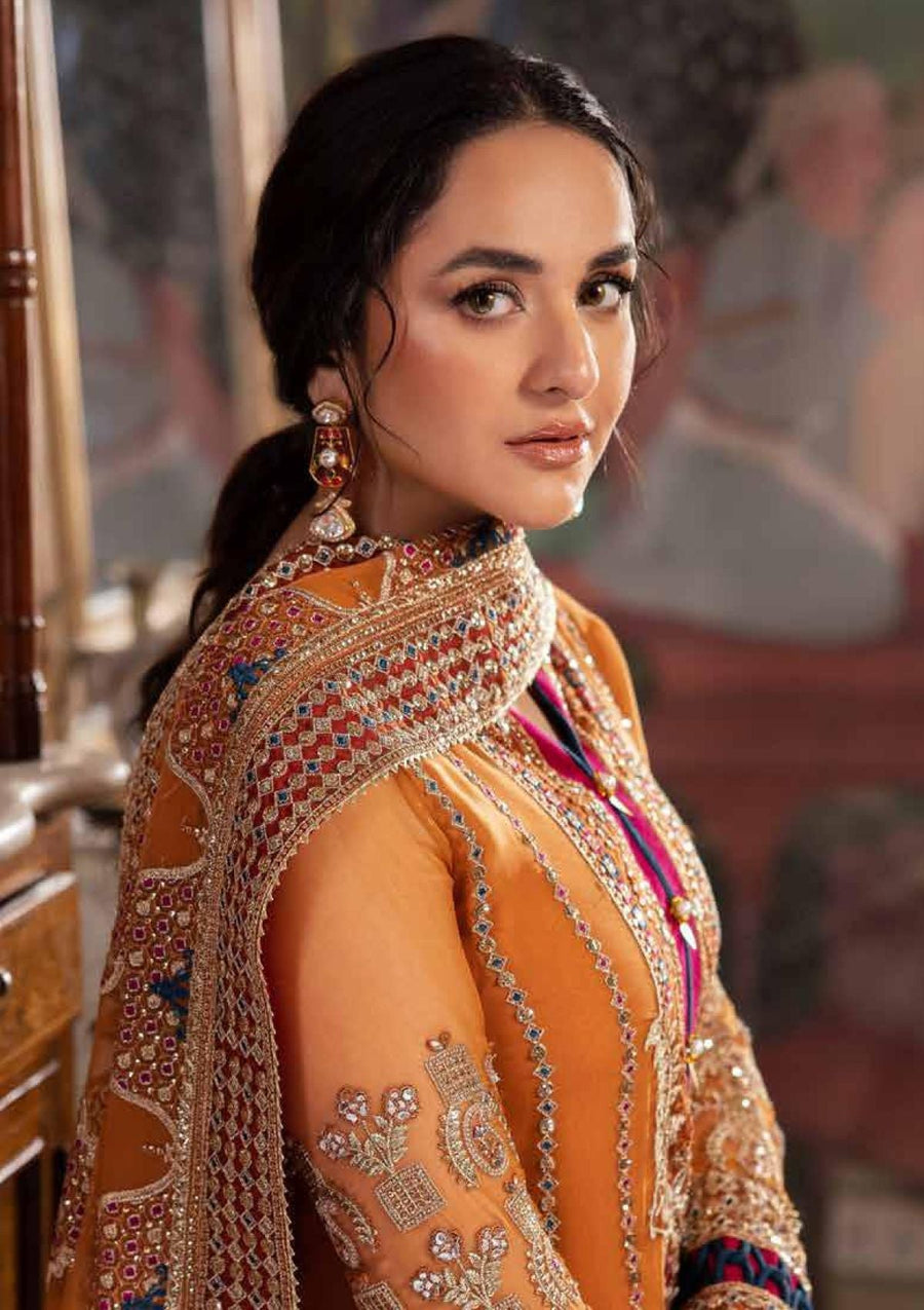 Nureh Alfaaz Festive Embroidered Chiffon Unstitched 3Pc Suit NL-77