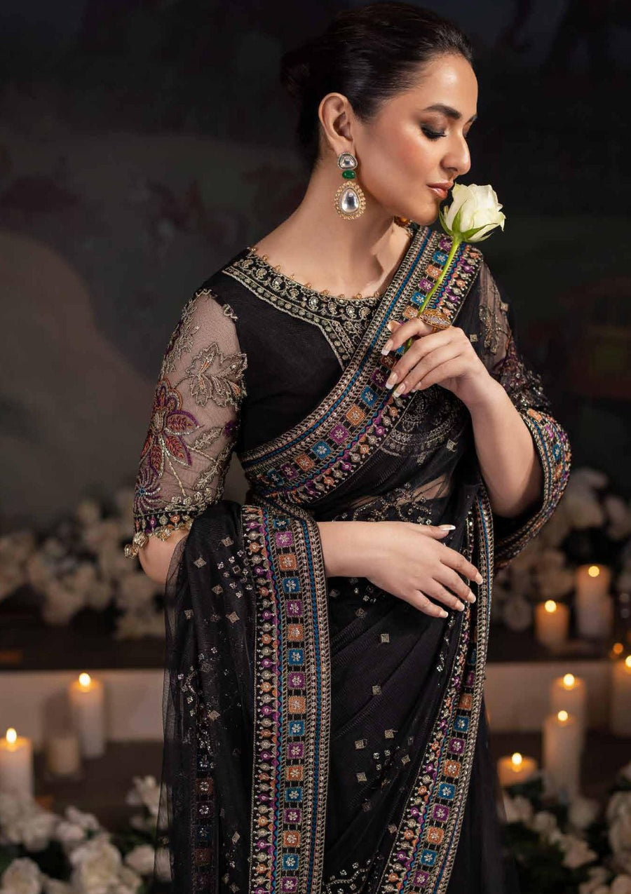 Nureh Alfaaz Festive Embroidered Net Unstitched 3Pc Suit NL-78