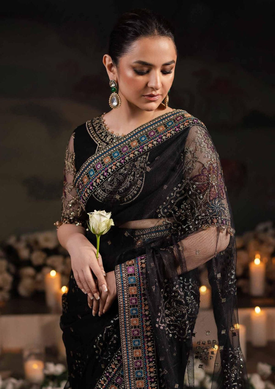 Nureh Alfaaz Festive Embroidered Net Unstitched 3Pc Suit NL-78
