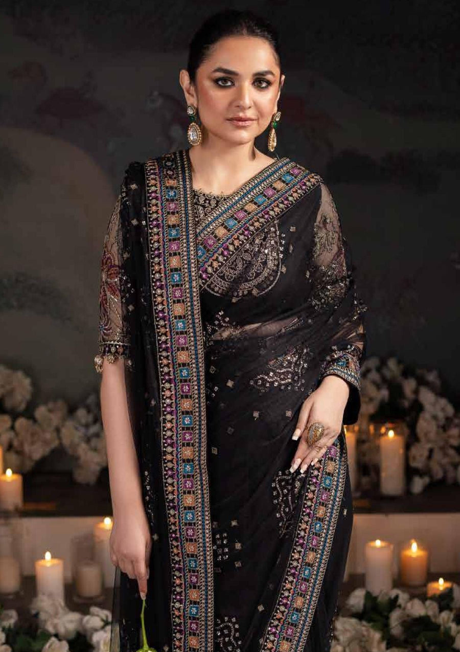 Nureh Alfaaz Festive Embroidered Net Unstitched 3Pc Suit NL-78