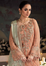 Nureh Alfaaz Festive Embroidered Chiffon Unstitched 3Pc Suit NL-79