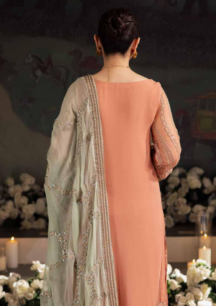 Nureh Alfaaz Festive Embroidered Chiffon Unstitched 3Pc Suit NL-79