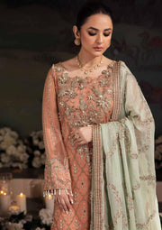 Nureh Alfaaz Festive Embroidered Chiffon Unstitched 3Pc Suit NL-79