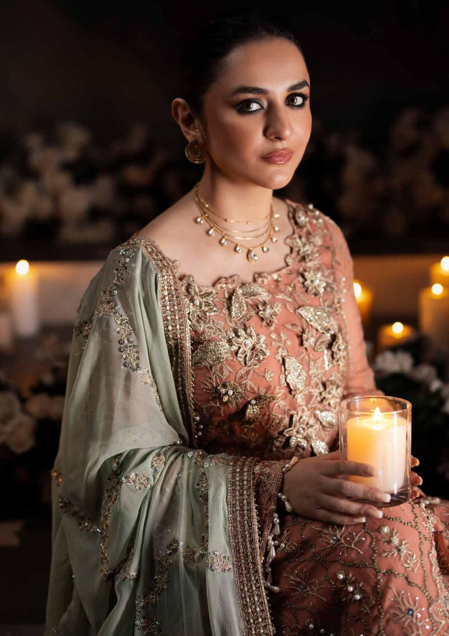 Nureh Alfaaz Festive Embroidered Chiffon Unstitched 3Pc Suit NL-79