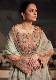 Nureh Alfaaz Festive Embroidered Chiffon Unstitched 3Pc Suit NL-79