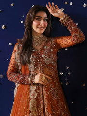 Nureh Jhoomro Hand Embellished Net Unstitched 3Pc Suit NL-80