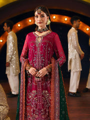 Nureh Jhoomro Hand Embellished Chiffon Unstitched 3Pc Suit NL-82