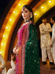 Nureh Jhoomro Hand Embellished Chiffon Unstitched 3Pc Suit NL-82