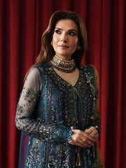 Nureh Jhoomro Hand Embellished Net Unstitched 3Pc Suit NL-84