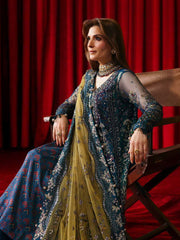 Nureh Jhoomro Hand Embellished Net Unstitched 3Pc Suit NL-84