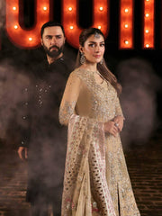 Nureh Jhoomro Hand Embellished Chiffon Unstitched 3Pc Suit NL-85