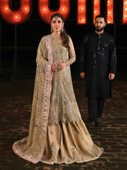 Nureh Jhoomro Hand Embellished Chiffon Unstitched 3Pc Suit NL-85