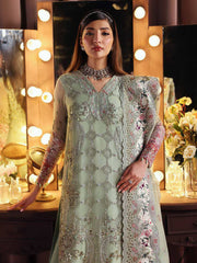 Nureh Jhoomro Hand Embellished Chiffon Unstitched 3Pc Suit NL-86
