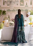 Nureh Jhoomro Embroidered Chiffon Unstitched 3Pc Suit NL-94